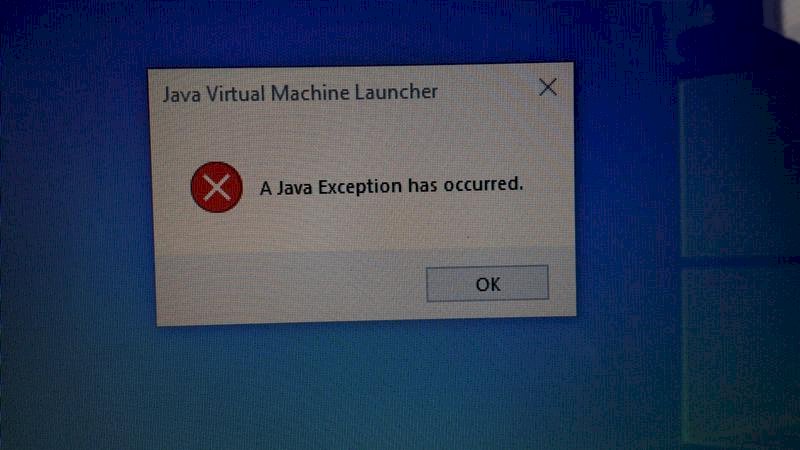 Ошибка Minecraft - 1