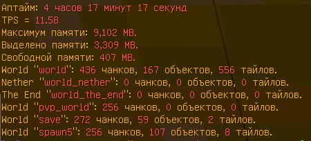 Проблема с TPS на сервере Майнкрафт