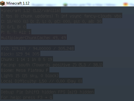 Просадки FPS в Minecraft 1.12 лицензия