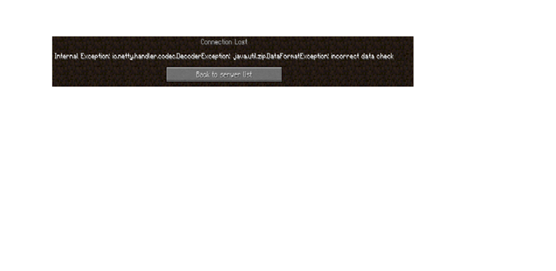 Помогите исправить ошибку в Minecraft