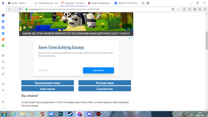 Знатоки майнкрафта