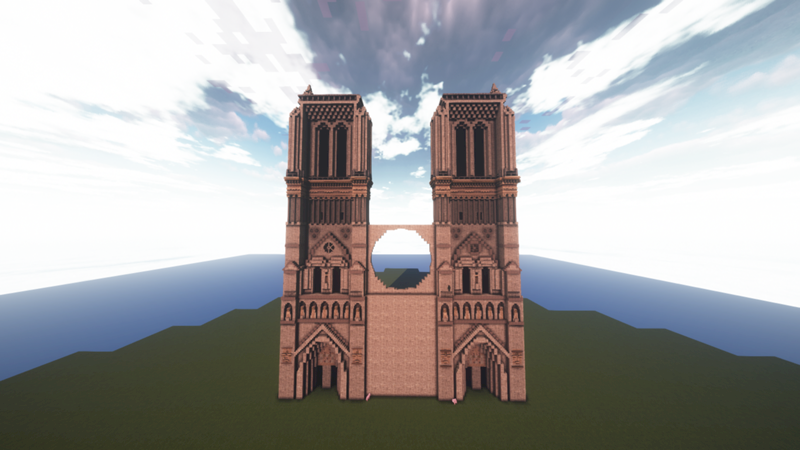 Я в Майнкрафте решил построить Нотр Дам де Пари