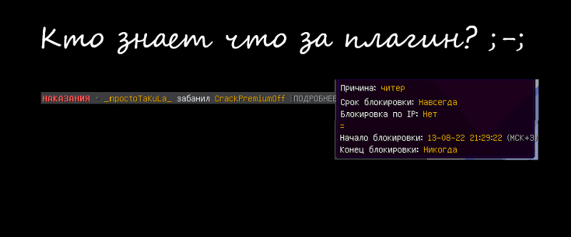 Что за плагин на наказания Minecraft 1.12.2