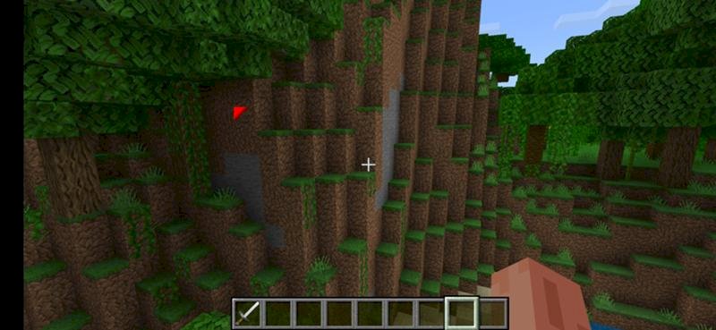 Minecraft 1.16.200 мод Java-PE, красный треугольник при наведении на блок, как убрать