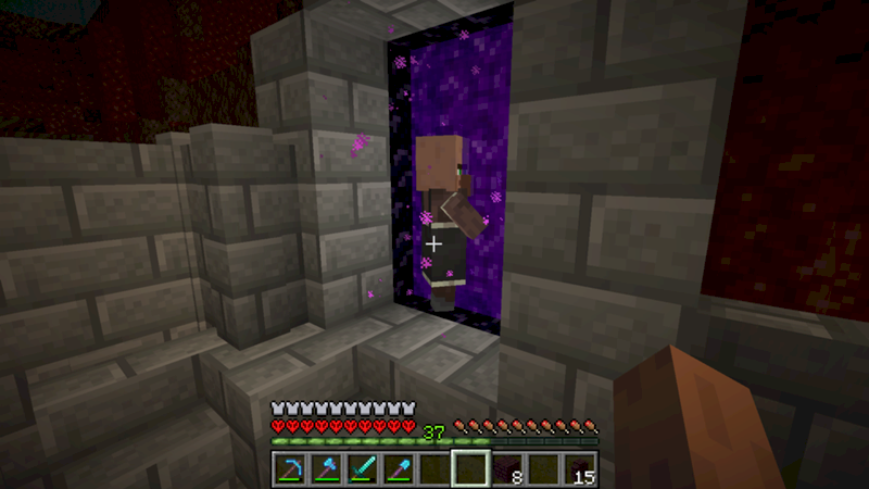 Майнкрафт. Почему моб не переносится из ада в верхний мир