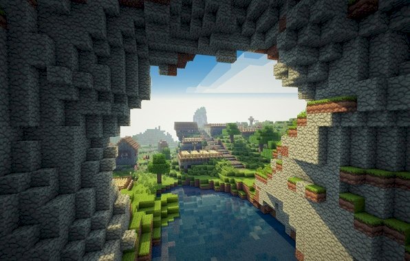 Киньте обои в стиле майнкрафта на смарт