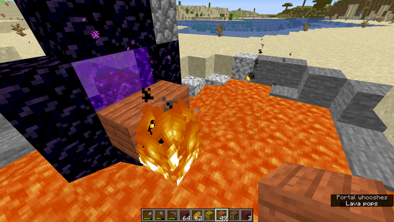 Кривой огонь в Minecraft - 1