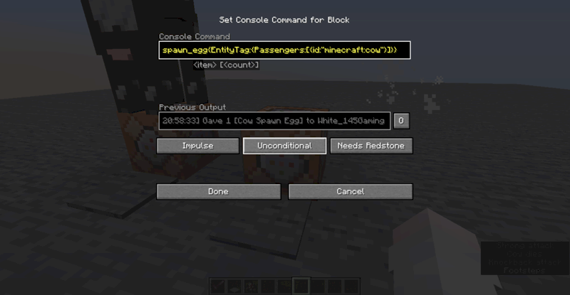Не работает тег Passengers в яйцах призыва Minecraft - 2