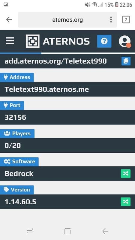 Ещё один вопрос по серву майнкрафт. Создал по aternos. Где ip адрес тут бред какой-то