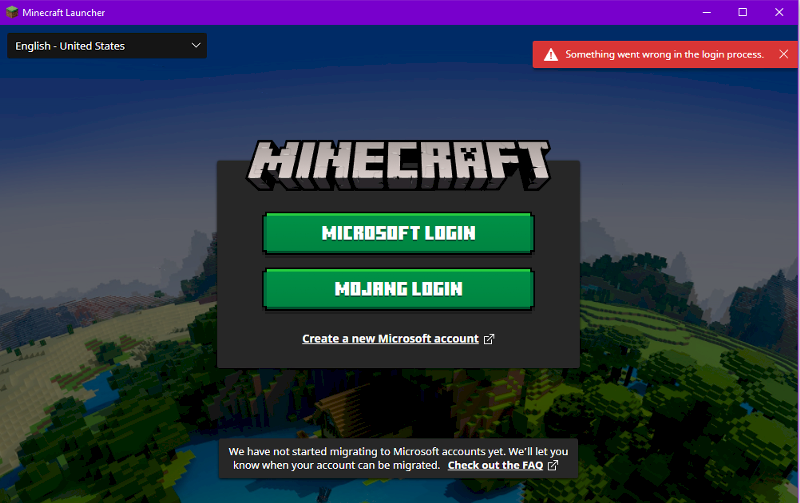 Не заходит в лаунчер Minecraft