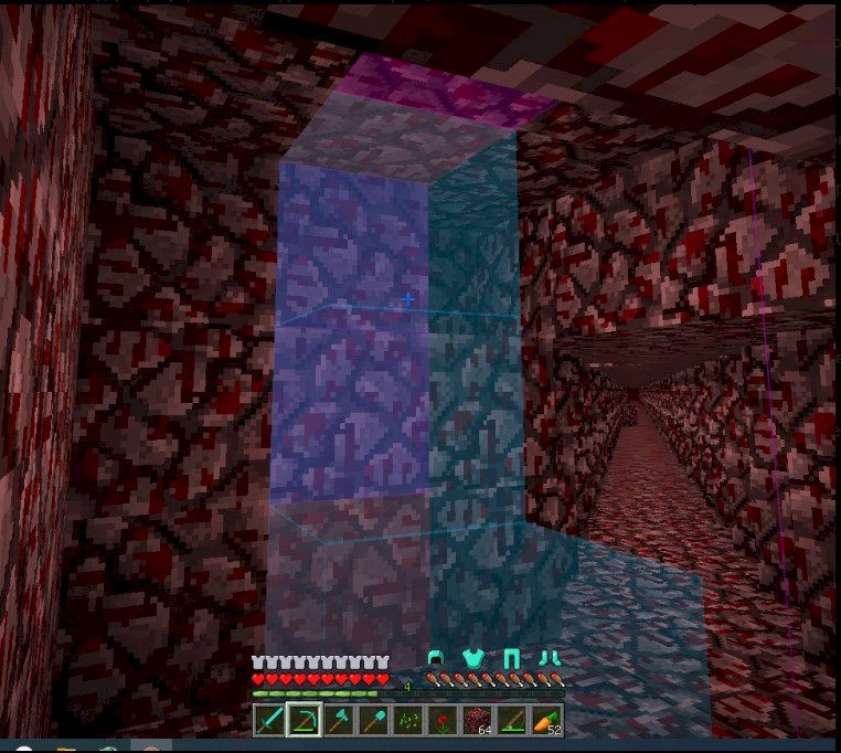 Сине-Прозрачные блоки в схематике майнкрафт, что делать