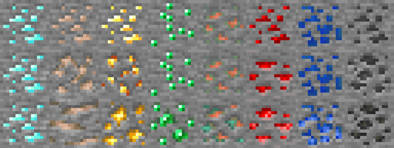 Minecraft. Какие руды вам нравятся больше Фото ниже