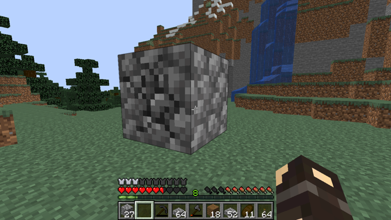 Minecraft когда ломаешь блок на нем нет трещин И потемнели предметы в инвентаре