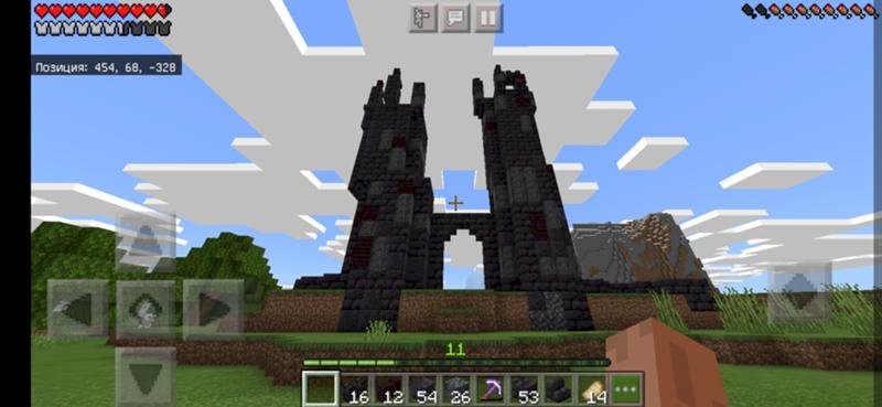 Minecraft, Строительство, адский замок