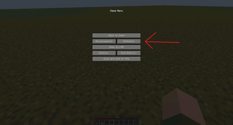 Как посмотреть сколько наиграл в Майнкрафт на версии 1.8.9