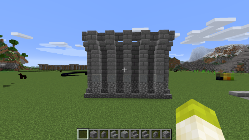 Я строю городскую стену в майнкрафт