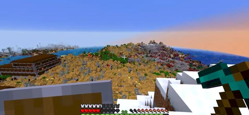 Майнкрафт, мир с структурами