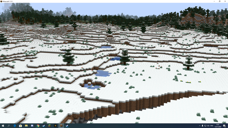 Minecraft выделяются блоки