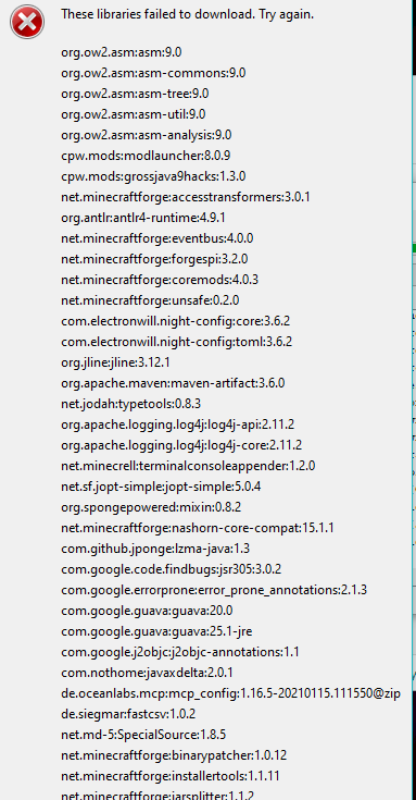 У кого установлен фордж на версию майнкрафт 1.16.5