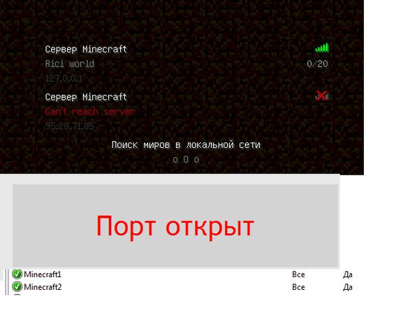 Не работает сервер Minecraft